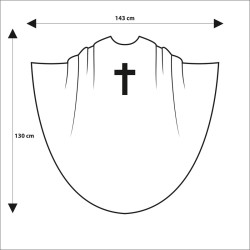 CHASULE GÓTICA - URB: "IHS z różami”